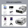 Picture of 10 Pack USB to USB C Adapter,USB C Female to A Male Charger Converter Compatible with Apple Watch,iPhone 15 14 13 12 Pro Max Plus,Note,iPad 9 10 Air 5 Mini 6,Galaxy Pixel and etc.(Clear)