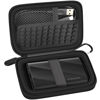 Picture of Case Compatible with Samsung T9/ T7/ T7 Shield Portable SSD 1TB 2TB 4TB External Hard Drive, Storage Travel Carrying Holder Organizer for Solid State Drives & USB Cable (Box Only)-Black