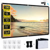 Picture of Foldable Projector Screen, XINLEMY 72" 4K 16:9 HD Portable Projection Movie Screen Double-Sided Cinema Screen for Home Theater Backyard Indoor and Outdoor
