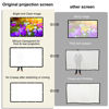 Picture of Foldable Projector Screen, XINLEMY 72" 4K 16:9 HD Portable Projection Movie Screen Double-Sided Cinema Screen for Home Theater Backyard Indoor and Outdoor