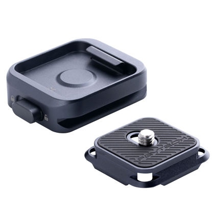 Picture of PGYTECH Quick Release Plate +Adapter w/Arcac-Swiss Interface Camera Quick Release Plate Mount for Sony/Nikon/Fuji/DJI Quick Setup Mount w/ 1/4" to 3/8" Screw Thread Gimbles Sliders Tripods Adapter