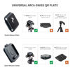 Picture of PGYTECH Quick Release Plate +Adapter w/Arcac-Swiss Interface Camera Quick Release Plate Mount for Sony/Nikon/Fuji/DJI Quick Setup Mount w/ 1/4" to 3/8" Screw Thread Gimbles Sliders Tripods Adapter