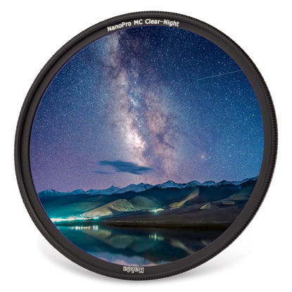 Picture of Light Pollution Filter Haida Clear-Night NanoPro Filter Optical Glass Enhances Visibility Artificial Light Sources Reduction for Sky/Star (72mm)