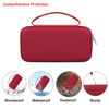 Picture of Elonbo Carrying Case for Texas Instruments TI-Nspire CX II CAS/CX II/CX/CX CAS Color Graphing Calculator, Extra Mesh Pocket Fits Charging Cable, Charger, Manual, Red