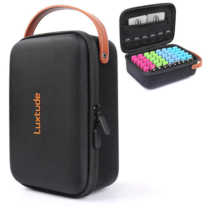 Picture of Luxtude Flash Drive Case, 61 Slots USB Case, Thumb Drive Bag,Jump Drive Case,USB Holder for Samsung,for Sandisk,for mosDART 8GB 16GB 32GB 64GB 128GB 256GB and USB Memory Stick,Fits, Case Only