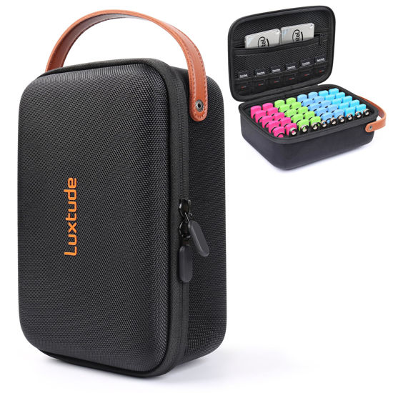 Picture of Luxtude Flash Drive Case, 61 Slots USB Case, Thumb Drive Bag,Jump Drive Case,USB Holder for Samsung,for Sandisk,for mosDART 8GB 16GB 32GB 64GB 128GB 256GB and USB Memory Stick,Fits, Case Only