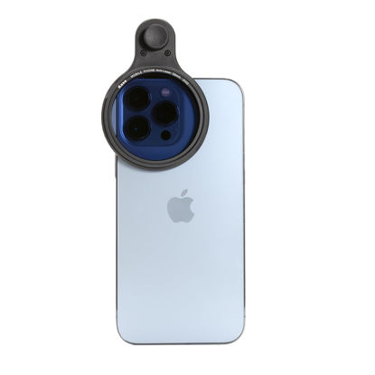 Picture of Kase 58mm Clip-on Black Mist 1/4 Filter Magnetic Black Diffusion 1/4 Filter for iPhone 15 14 13 12 11 Android Smartphone