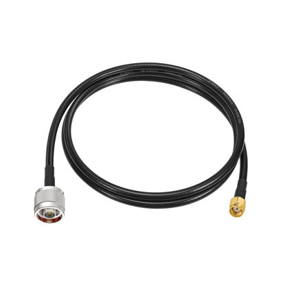 Picture of Eightwood RP-SMA Male with Female Pin to N Type Male Plug RG58 Coax Cable 3 feet