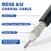 Picture of Eightwood RP-SMA Male with Female Pin to N Type Male Plug RG58 Coax Cable 3 feet
