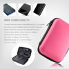 Picture of Hard Drive Carrying Case Storage Organizer Bag Multi-Purpose Universal Carry Pouch Compatible with Western Digital WD Elements Seagate, 2.5’’ EVA Shockproof Travel Case (Pink)