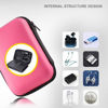 Picture of Hard Drive Carrying Case Storage Organizer Bag Multi-Purpose Universal Carry Pouch Compatible with Western Digital WD Elements Seagate, 2.5’’ EVA Shockproof Travel Case (Pink)