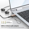 Picture of MOSWAG USB to Audio Jack Adapter, 3.5mm Jack Audio Adapter, External Sound Card Jack Audio Adapter Compatible with Headset, PC, Laptop, Mac, Desktops, Linux, PS4 and More Device
