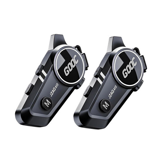 Picture of JZAQ Motorcycle Helmet Bluetooth Headset Helmet Bluetooth Intercom 2 Riders Noise Cancellation Speakers Communication Systems Motorcycle Riding/ski/Cycling/Sports（2PC）