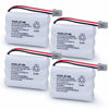 Picture of BAOBIAN BT-446 BT446 BT-1005 Replacement Battery Compatible with Uniden Cordless Phone BBTY0503001 BT-1004 GE-TL26402 BT-504 CPH-488B Handset Phone Rechargeable 3.6V 800mAh (4 Pack)