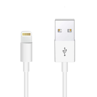 Picture of Apple Original Cable [Apple MFi Certified] Lightning to USB Cable Compatible iPhone 13/12/11 Pro Max/XS MAX/XR/XS/X/8/7/Plus/6S iPad AirPods,iPod Touch (1M/3.3FT) Original Certified - White