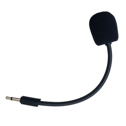 Picture of SPTSSWET Replacement Microphone Compatible with JBL Quantum Q100 Stereo Studio Gaming Headsets for PS5 PS4 PC Xbox MAC Professional Clear Crystal Sound Noise Isolation Mic,2.5mm Black