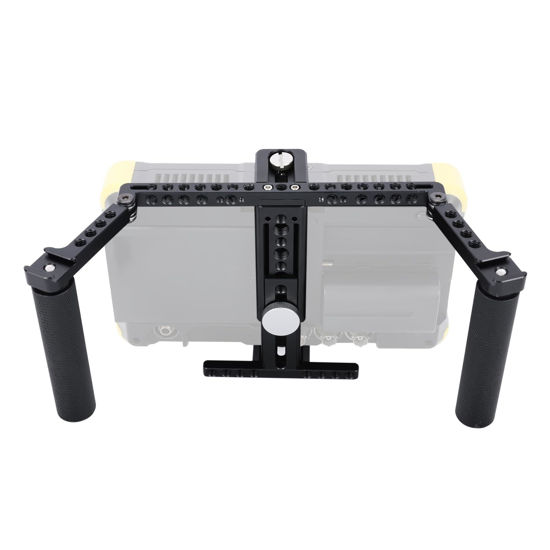 Picture of NICEYRIG Directors' Monitor Cage for LCD Monitor 5’’ to 7’’ Wireless Monitoring, Comfortabl Handheld Shooting Kit with Adjustable Handles, 1/4'' & 3/8'' Thread for Camera Accessories - 575