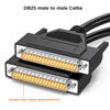Picture of JUXINICE DB37 Cable Copper D-Sub 37 Pin Cable Shielded, DB37 Male to Male Cable 5FT, DB37 Extension Cable- Black 5'