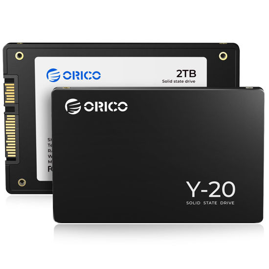 Picture of ORICO 2TB SATA SSD 2.5 Inch Internal Solid State Drive, Read Speed up to 500MB/s, SATA III 6Gbps for Desktop Laptop NAS DIY External Drive - Y20