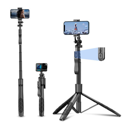 Picture of Tripod with 360 Degree Rotatable Phone Holder for Photography, Video Shooting, Live Streaming, Vlog, YouTube Video, FaceTime, Skype, TikTok, Selfie