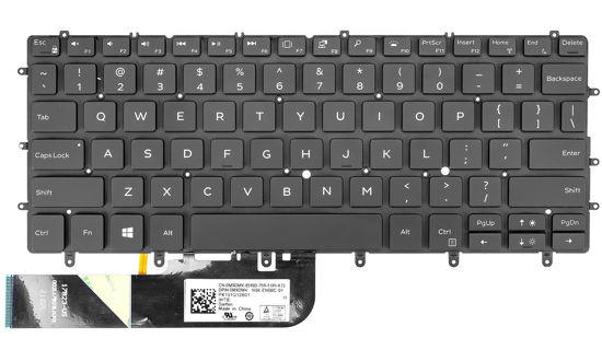 Picture of Replacement Keyboard for Dell XPS 13 9380 9370 9305 7390 Series Laptop, XPS 13 9380 9370 9305 P82G Laptop Keyboard with Backlit US Layout