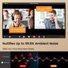 Picture of EKSA Wireless Headset with Mic for Work, Bluetooth 5.0 Headset with AI-Powered Noise Cancelling Microphone - Bluetooth Wireless Headphones with Mic for Work/PC/Laptop/Computer/Office/Zoom