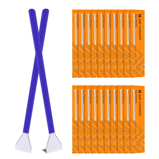 Picture of K&F Concept 12mm Micro Four-Thirds 4/3 (MFT) Sensor Cleaning Swab*10, M43 Sensor Cleaning Swab for All Models of M4/3 Camera Sensors, Including M4/3 Cameras from Olympus and Panasonic