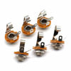 Picture of LOCHSOEL 6.35mm (1/4inch) Female Mono TS Socket Panel Mount Jacks, Patch Cables, Microphone Connector Adapter 6 Pack