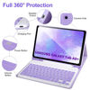 Picture of Keyboard Case for Samsung Galaxy Tab A9+/Plus 11’’ 2023(SM-X210/X216/X218),Case with Keyboard for Samsung Tab A9+ with S Pen Holder,Detachable Bluetooth Keyboard for Galaxy A9 Auto Wake/Sleep,Purple