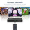 Picture of ROOFULL 5 Port 4K@60Hz HDMI Switch with Optical & 3.5mm AUX Audio Out, 5 in 1 Out HDMI 2.0 Switch Audio Extractor with Remote, Support ARC, HDR 10, HDCP 2.2, 18Gbps, Dolby Vision/Atmos, 3D, 1080P