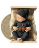 Picture of CUTEBBPHOTO Newborn Baby Photography Bodysuits Outfits Boy Girl Infant Photo Crochet Romper Outfit (Black)