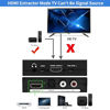 Picture of HDMI Audio Extractor Splitter Adapter,HDMI to HDMI ARC + Optical SPDIF + 3.5mm Stereo Audio Out or HDMI ARC Adapter to Optical RCA 3.5MM Audio Support HDMI 2.0b HDCP 2.2