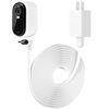 Picture of 25FT Power Cable Compatible with Arlo Essential 2K Outdoor Security Camera (2nd Generation), Flat Charging Cable, Weatherproof Outdoor Power Cord Charging Your Camera Continuously