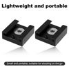Picture of 2 Pack Cold Shoe Mount Adapter, Aluminum Alloy Cold Shoe Bracket with 1/4" Screw & Hex Wrench Accessories Compatible with DSLR Camera Cage Rig Flash LED Light Monitor Microphone
