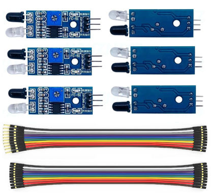 Picture of WWZMDiB 6Pcs IR Infrared Sensor 3-Wire Reflective Photoelectric Module for Arduino