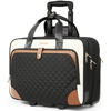 Picture of Rolling Laptop Bag Women, Rolling Briefcase for Women with Waterproof Pocket, 17.3 Inch Computer Bag for Women, Underseat Carry On Luggage with Wheels for Work Travel Business, Lightweight Beige Brown