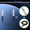 Picture of GoodTop 10G SFP+ Twinax Cable, Direct Attach Copper(DAC) Passive Cable, 0.25m (0.82ft),compatible with Cisco,Mikrotik, Intel, Fortinet, Netgear, D-Link, Supermicro, TP-Link