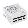 Picture of GAMEMAX Rampage Series 1050W ATX 3.1 & PCIe 5.1 80 Plus Platinum Certified Fully Modular Power Supply, 135mm F.D.B Fan, 105°C Japanese Caps, 10 Year Warranty, GX1050, White
