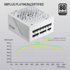 Picture of GAMEMAX Rampage Series 1050W ATX 3.1 & PCIe 5.1 80 Plus Platinum Certified Fully Modular Power Supply, 135mm F.D.B Fan, 105°C Japanese Caps, 10 Year Warranty, GX1050, White