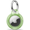 Picture of MOLOSLEEVE Airtag Holder Air Tag Case with Keychain, Anti-Scratch Airtags Key Chain for Apple Air Tags, Airtag Accessories for GPS Item Finder Tracker, Clear Green