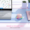 Picture of PEIOUS Mouse for Laptop, Wireless Mouse Jiggler - LED Wireless Mice with Build-in Mouse Jiggler Mover, Rechargeable Moving Mouse for Computer Undetectable Keeps Computer Awake - Pink