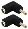 Picture of zdyCGTime DC 3.5x1.35mm Male 90 Degree Angle to DC5.5x2.1mm Female Adapter 5 Volt DC Barrel Power Jack Charging Cable Connector for Tablet (DC 3.5x1.35mm)(2pack)