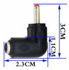 Picture of zdyCGTime DC 3.5x1.35mm Male 90 Degree Angle to DC5.5x2.1mm Female Adapter 5 Volt DC Barrel Power Jack Charging Cable Connector for Tablet (DC 3.5x1.35mm)(2pack)