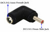 Picture of zdyCGTime DC 3.5x1.35mm Male 90 Degree Angle to DC5.5x2.1mm Female Adapter 5 Volt DC Barrel Power Jack Charging Cable Connector for Tablet (DC 3.5x1.35mm)(2pack)