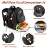 Picture of MATEIN Lunch Backpack for Men Work, 17 Inch Insulated Cooler Backpack Lunch Box with USB Charging Port, Water Resistant Laptop Backpack Computer Bag Meal Prep Backpack for Picnic College Travel, Black
