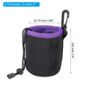 Picture of PATIKIL Camera Lens Bag, 2 Pcs 3" ID x 3.9" H Cylindrical Drawstring Lens Pouch with Thick Protective Neoprene, Lens Case for DSLR Camera Lens, Water Coffee Cups Black, Purple