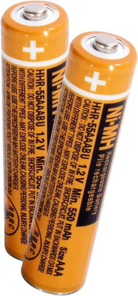 Picture of ZZWJBCYLE 2 Pack HHR-55AAABU NI-MH AAA Rechargeable Battery for Panasonic, 1.2v 550mah Rechargeable AAA Batteries for Panasonic Cordless Phone Handset, Remote Controls, Electronics