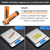 Picture of 8-Pack iMah 1.2V 750mAh Ni-MH AAA Rechargeable Batteries for Panasonic Cordless Phone Also Compatible with BK30AAABU BK40AAABU HHR-55AAABU HHR-65AAABU HHR-75AAA/B HHR-4DPA/4B BT205662 and Solar Lights