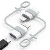 Picture of MoKo USB C to Lightning Adapter, Not for Audio/OTG, Lightning Male to USB C Female Adapter for iPhone 14/13/12/11/X Series, iPad/AirPods, Support Charging & Data Sync, with Anti-Lost Loop, White