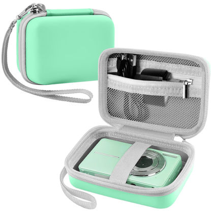 Picture of Leayjeen Digital Camera Case Compatible with Lecran/CAMKORY/IWEUKJLO/VAHOIALD/uikicon/jckduhan/akjjhfue FHD 1080P 44MP Point Digital Camera,Compact Digital Camera for Teens and Kids-Green(Case Only)